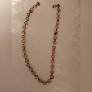 Vintage one of a kind handmade bronze colored necklace